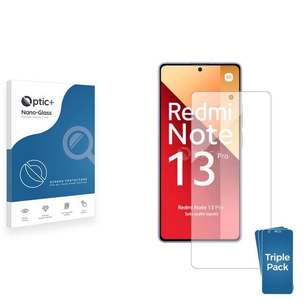 3-pack of Nano Glass screen protectors for Xiaomi Redmi Note 13 Pro+