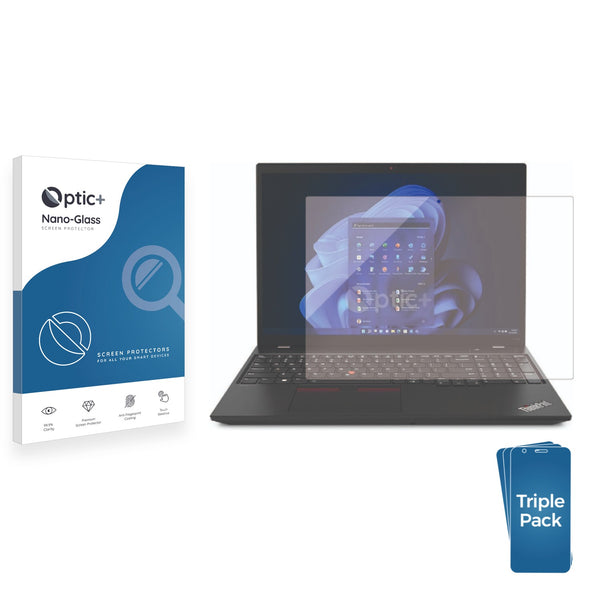 3pk Optic+ Nano Glass Screen Protectors for Lenovo ThinkPad P16s Gen 2