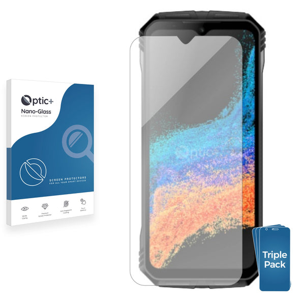 3pk Optic+ Nano Glass Screen Protectors for Doogee V Max