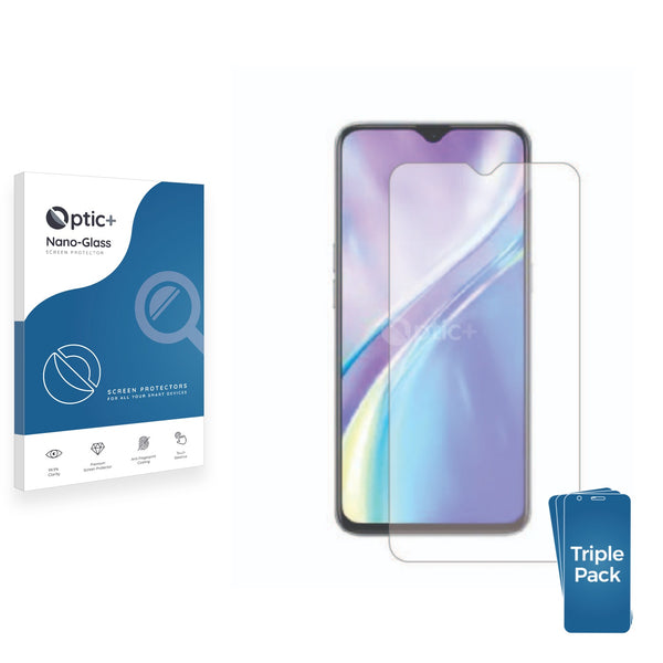 3pk Optic+ Nano Glass Screen Protectors for Oppo Realme XT