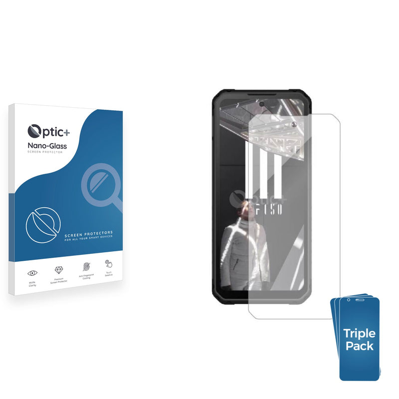 3-pack of Nano Glass screen protectors for iiiF150 Raptor LTD