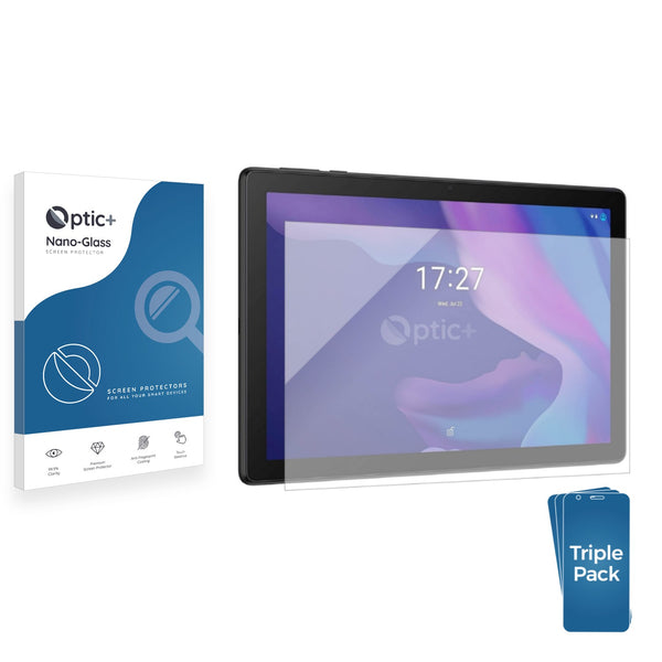3pk Optic+ Nano Glass Screen Protectors for Alcatel 3T10 2020