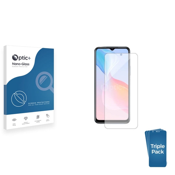 3pk Optic+ Nano Glass Screen Protectors for Vivo Y21T