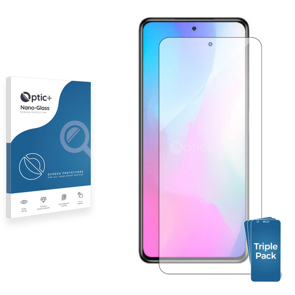 3pk Optic+ Nano Glass Screen Protectors for Vivo Y27s