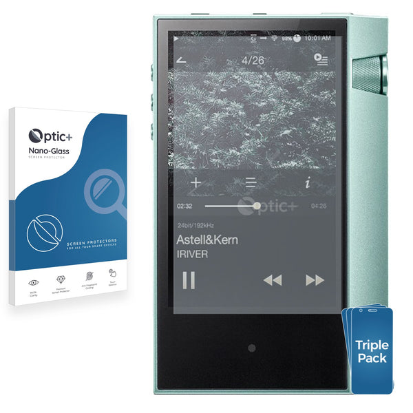 3pk Optic+ Nano Glass Screen Protectors for Astell&Kern AK70