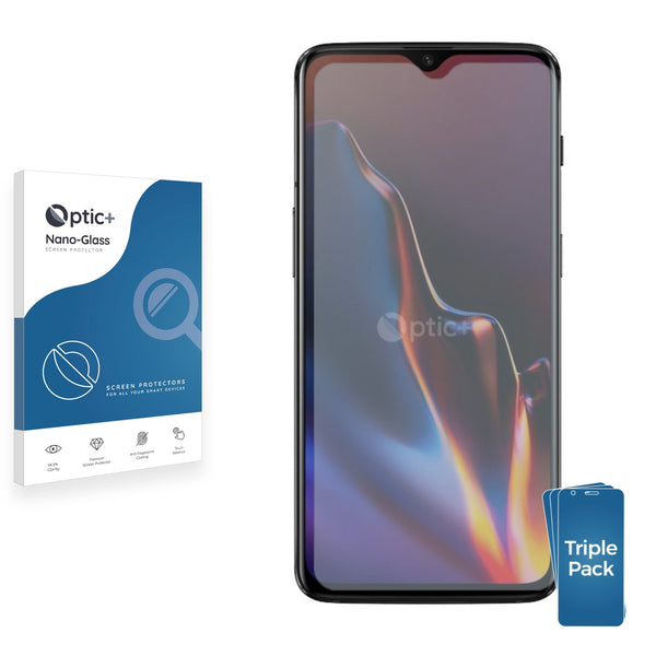 3pk Optic+ Nano Glass Screen Protectors for OnePlus 6T