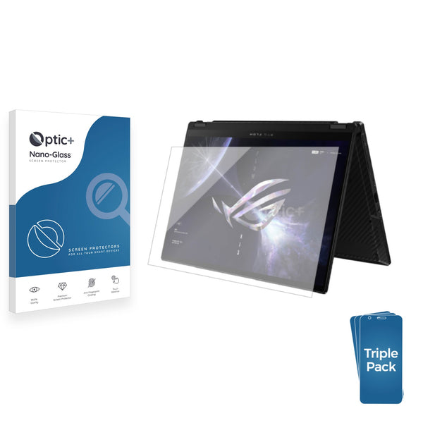 3pk Optic+ Nano Glass Screen Protectors for Asus ROG Flow X13 2023