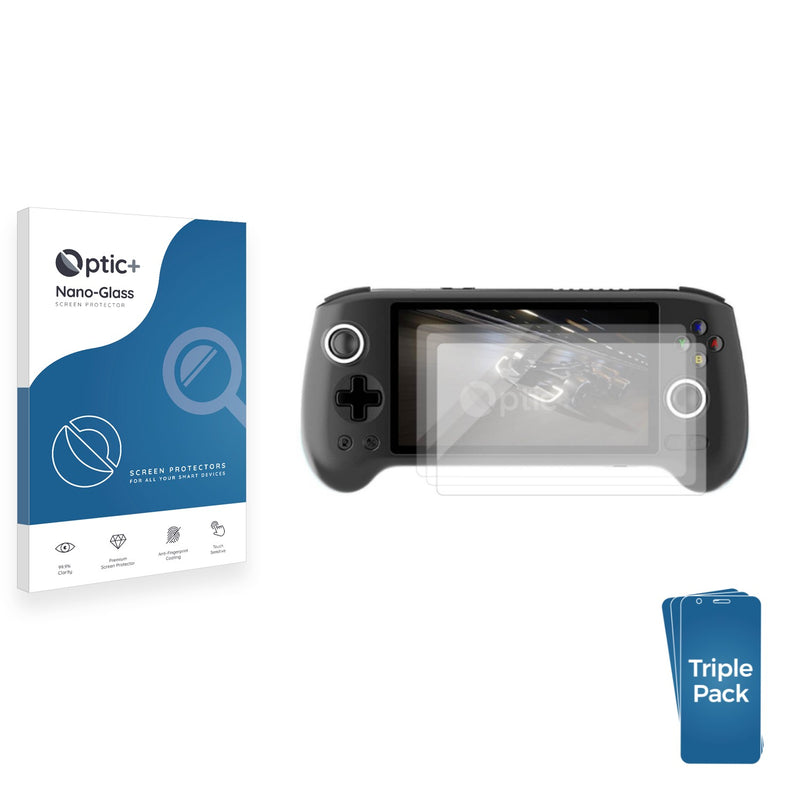 3-pack of Nano Glass screen protectors for Anbernic RG556