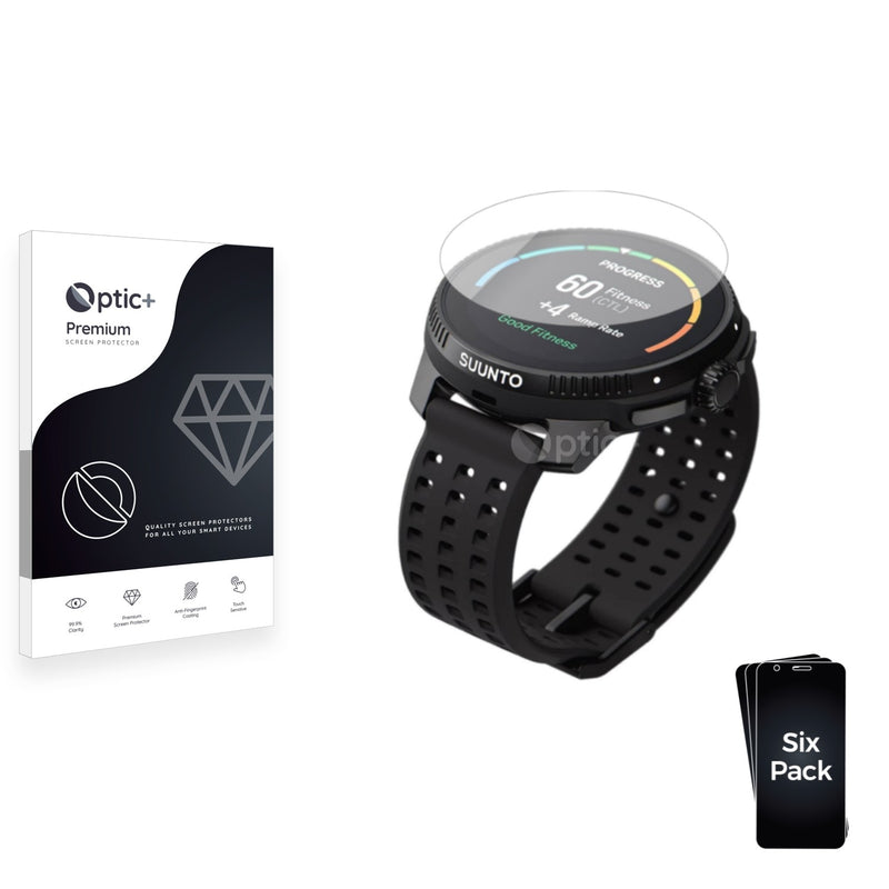 6pk Optic+ Premium Film Screen Protectors for Suunto Race