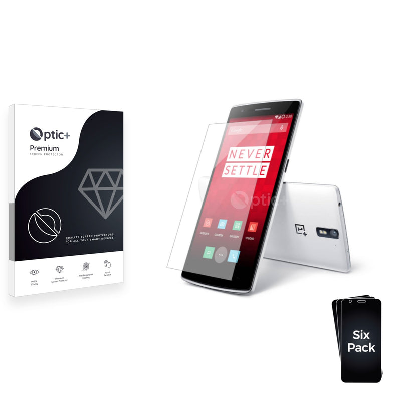 6pk Optic+ Premium Film Screen Protectors for OnePlus One