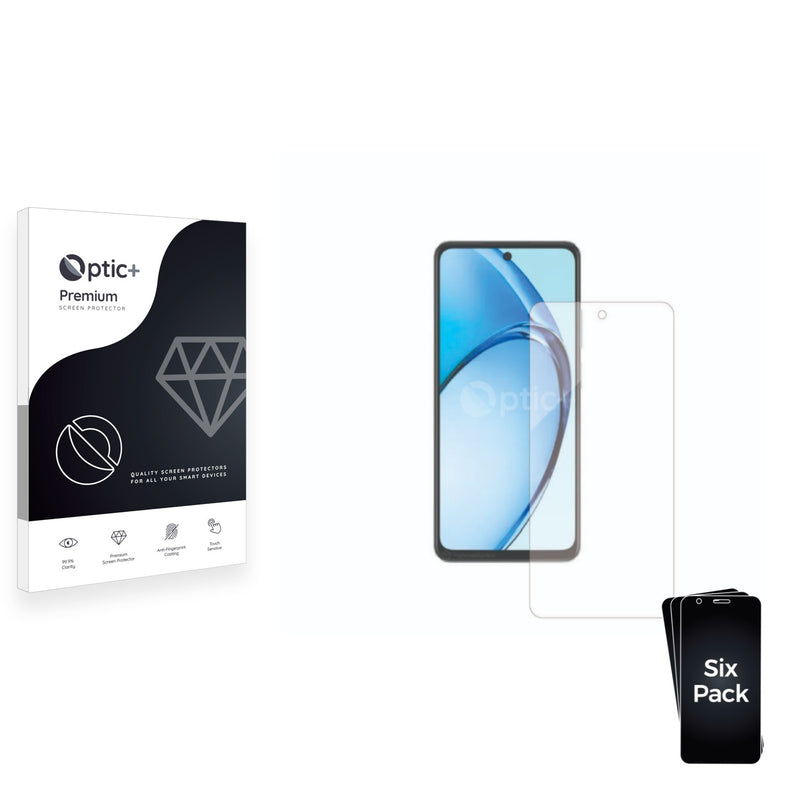 6pk Optic+ Premium Film Screen Protectors for Oppo A60