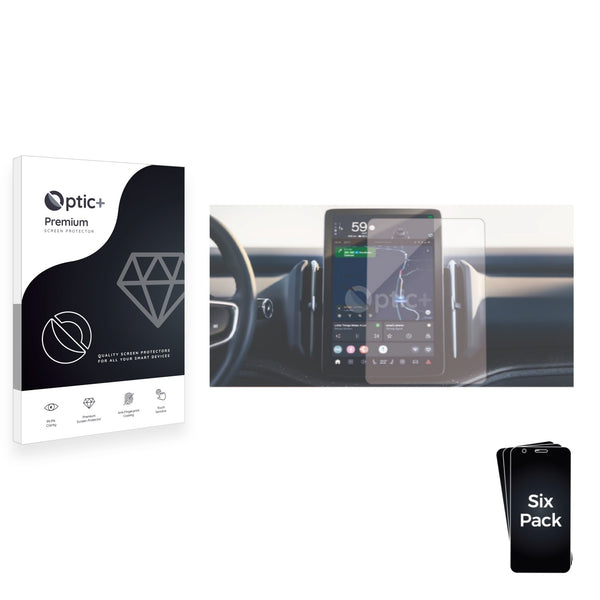 6pk Optic+ Premium Film Screen Protectors for Volvo EX30 2024
