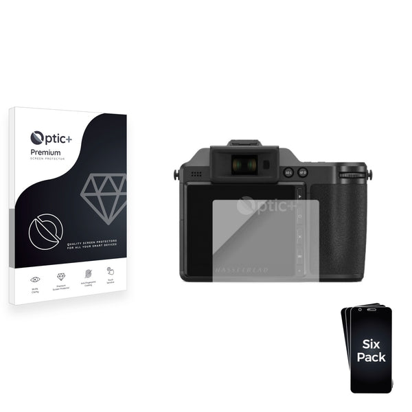 6pk Optic+ Premium Film Screen Protectors for Hasselblad X2D 100C