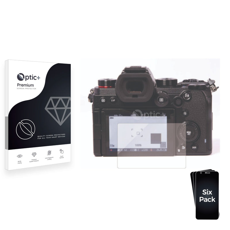 6pk Optic+ Premium Film Screen Protectors for Panasonic Lumix DC-S5II