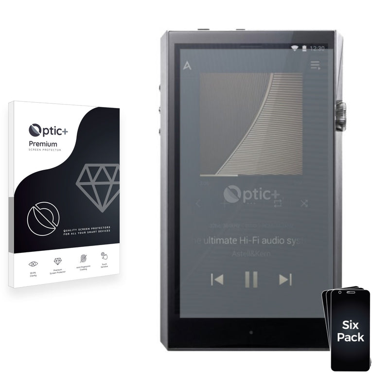 6pk Optic+ Premium Film Screen Protectors for Astell&Kern A&ultima SP1000