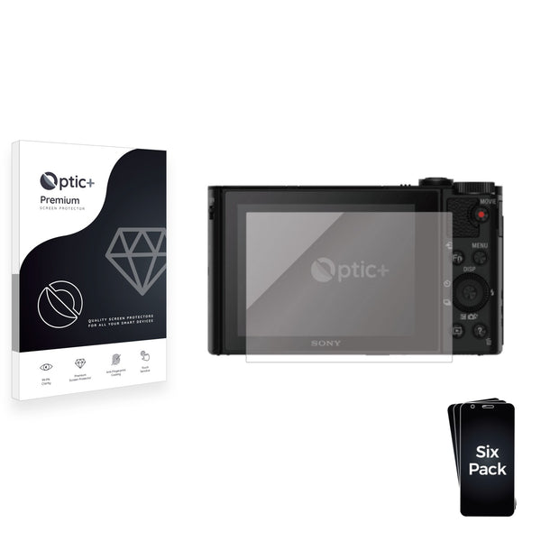6pk Optic+ Premium Film Screen Protectors for Sony Cyber-Shot DSC-HX90V