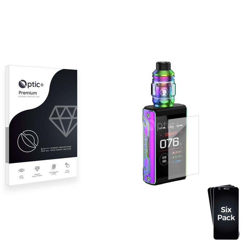 6pk Optic+ Premium Film Screen Protectors for GeekVape T200