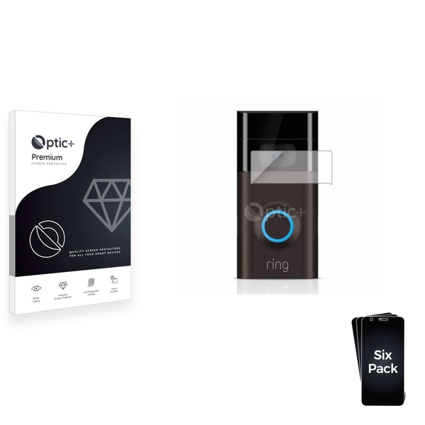 6pk Optic+ Premium Film Screen Protectors for Ring Doorbell 2