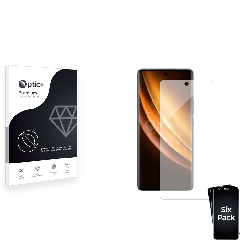 6pk Optic+ Premium Film Screen Protectors for Vivo X100s