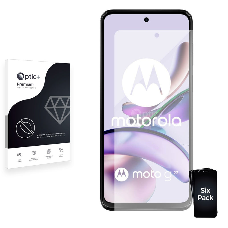 6pk Optic+ Premium Film Screen Protectors for Motorola Moto G23