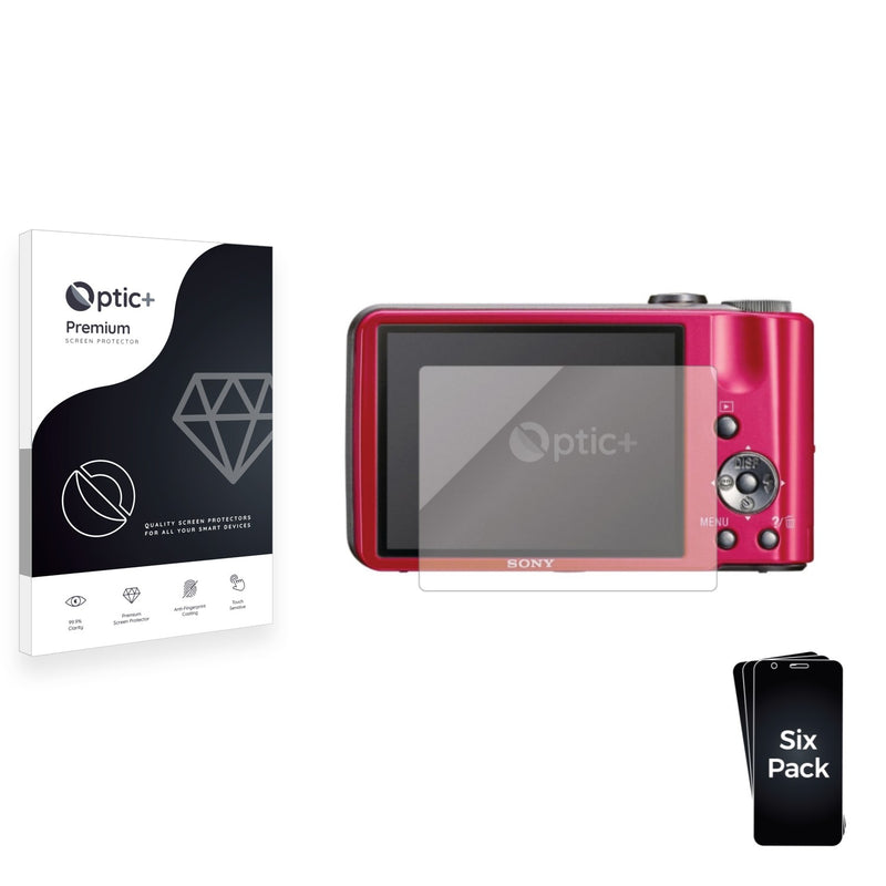 6pk Optic+ Premium Film Screen Protectors for Sony Cyber-Shot DSC-H70