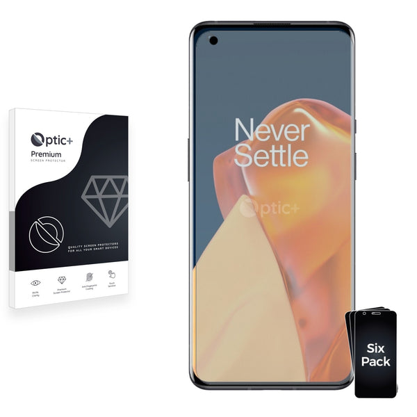 6pk Optic+ Premium Film Screen Protectors for OnePlus 9 Pro