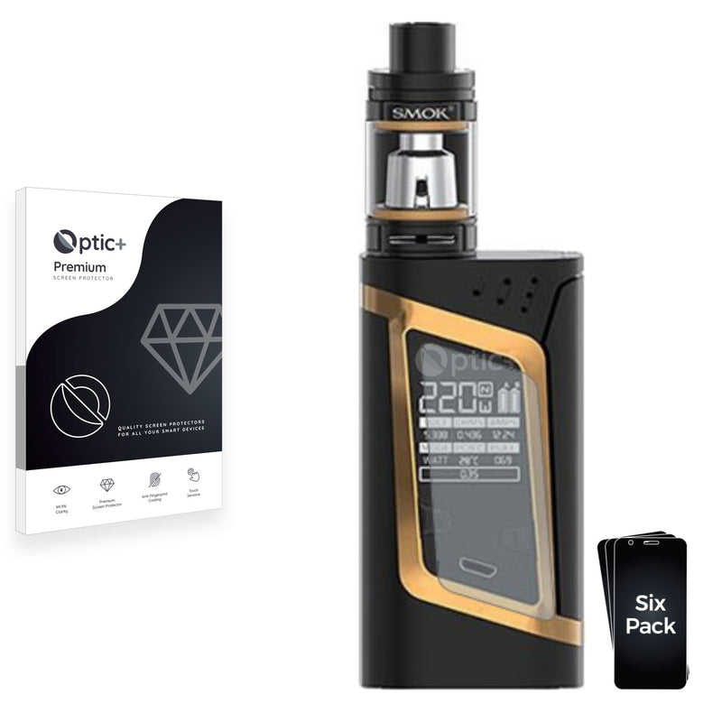 6pk Optic+ Premium Film Screen Protectors for Smok Alien 220W