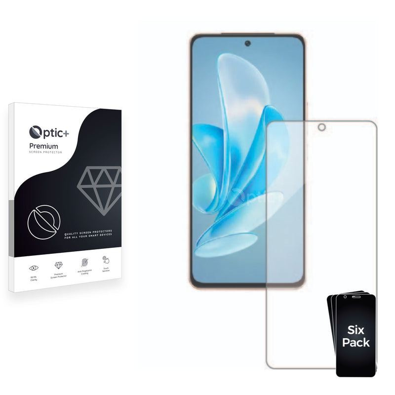 6pk Optic+ Premium Film Screen Protectors for Vivo V30 Lite