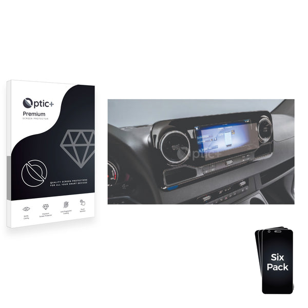 6pk Optic+ Premium Film Screen Protectors for Mercedes-Benz MBUX 7 Sprinter 2024