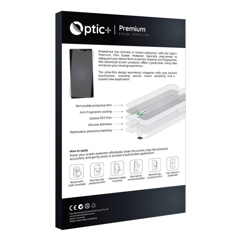 6pk Optic+ Premium Film Screen Protectors for Huawei nova Y91