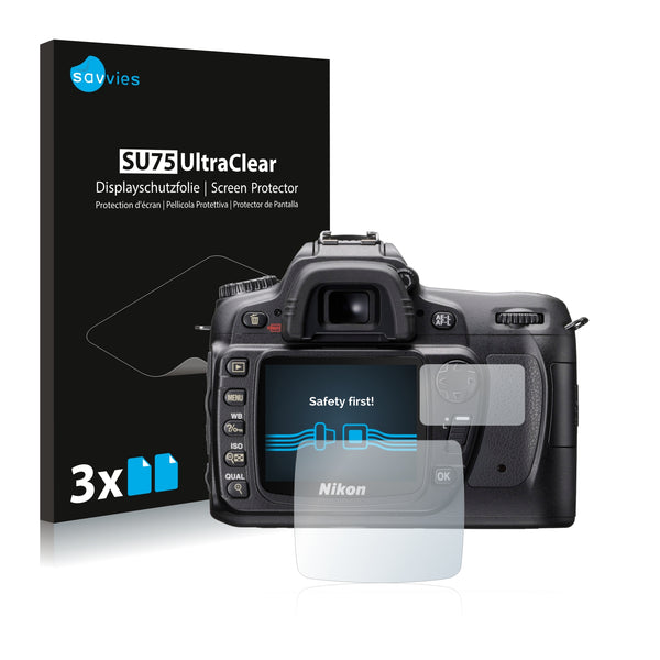 6x Savvies SU75 Screen Protector for Nikon D80