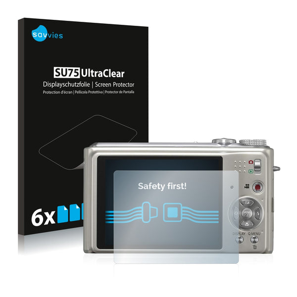 6x Savvies SU75 Screen Protector for Panasonic Lumix DMC-TZ7