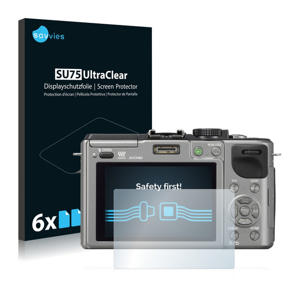 6x Savvies SU75 Screen Protector for Panasonic Lumix DMC-GX1