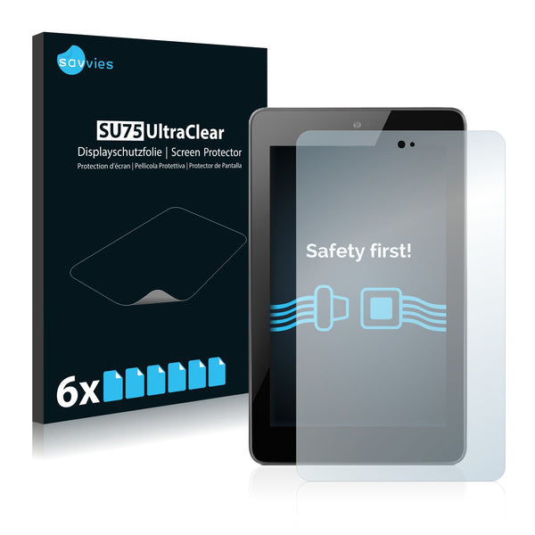 6x Savvies SU75 Screen Protector for Google Nexus 7 2012