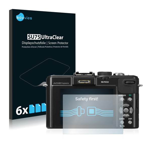 6x Savvies SU75 Screen Protector for Panasonic Lumix DMC-LX7