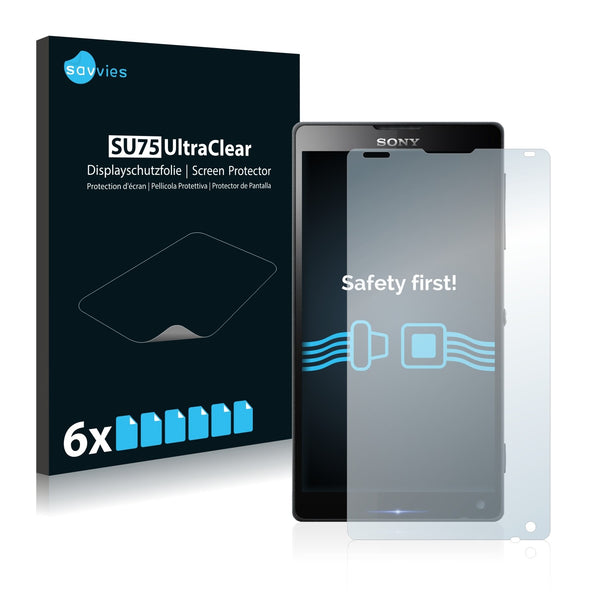 6x Savvies SU75 Screen Protector for Sony Xperia ZL C6503
