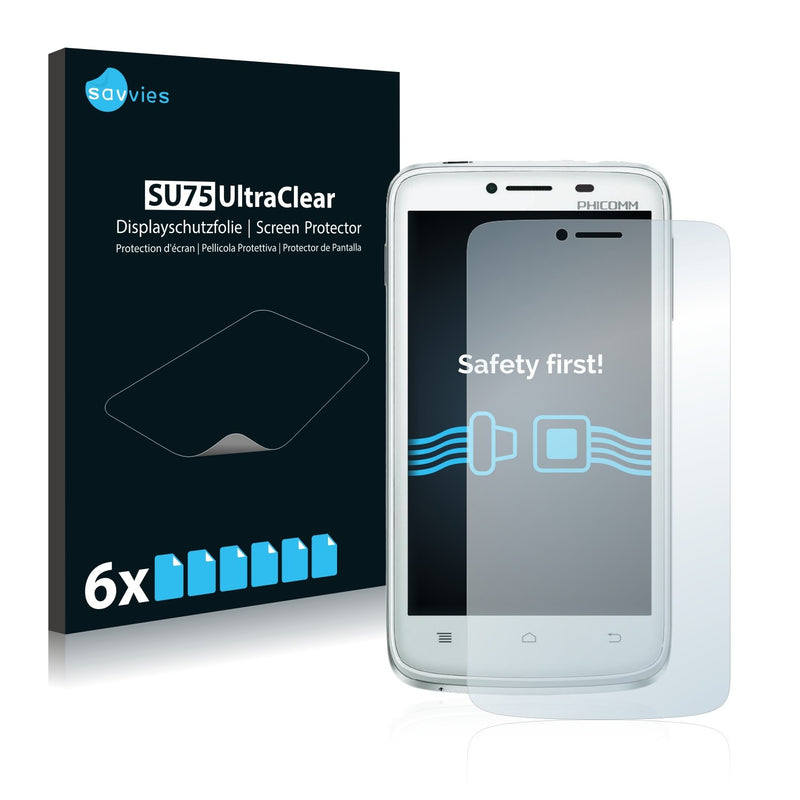 6x Savvies SU75 Screen Protector for Phicomm i600