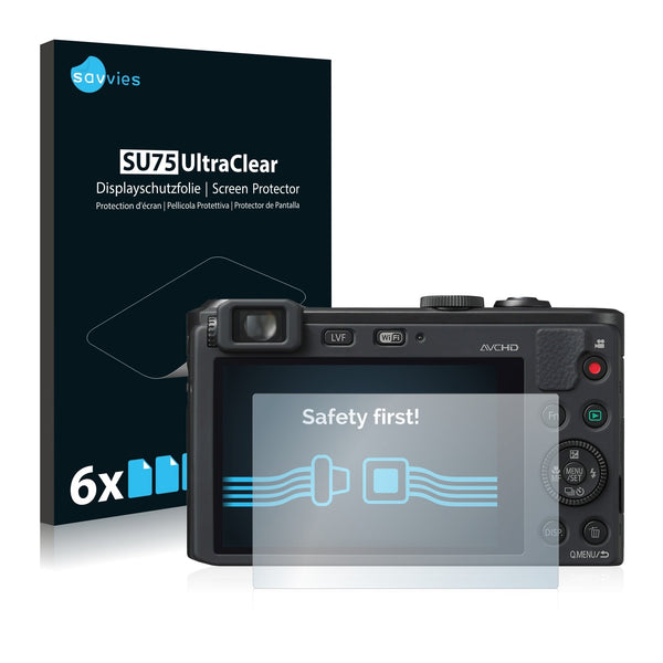6x Savvies SU75 Screen Protector for Panasonic Lumix DMC-LF1
