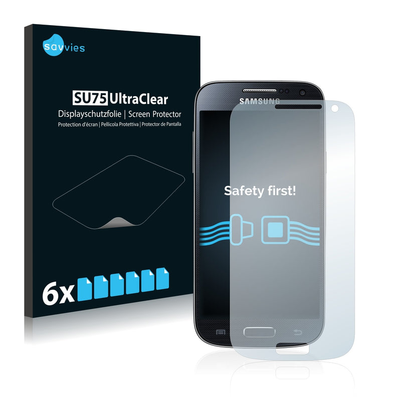 6x Savvies SU75 Screen Protector for Samsung Galaxy S4 Mini