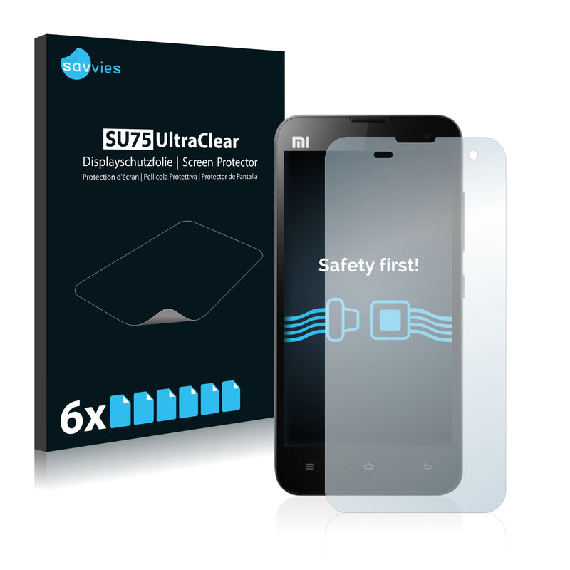 6x Savvies SU75 Screen Protector for Xiaomi Mi 2S