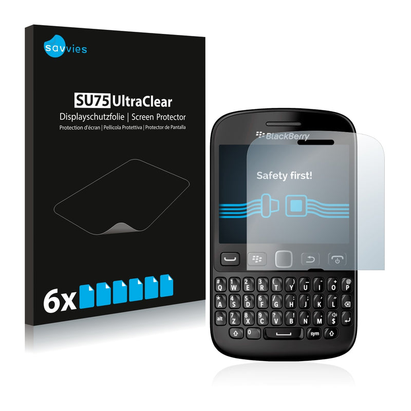 6x Savvies SU75 Screen Protector for RIM BlackBerry 9720