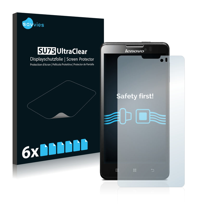 6x Savvies SU75 Screen Protector for Lenovo P780