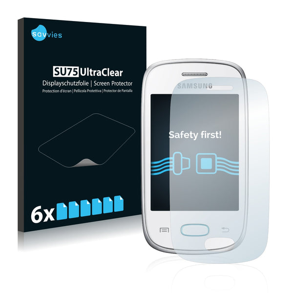 6x Savvies SU75 Screen Protector for Samsung GT-S5310