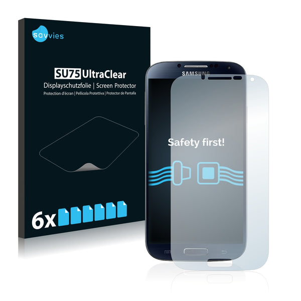 6x Savvies SU75 Screen Protector for Samsung Galaxy S4 LTE+ I9506