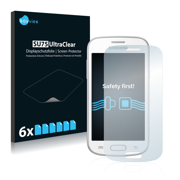 6x Savvies SU75 Screen Protector for Samsung GT-S7390
