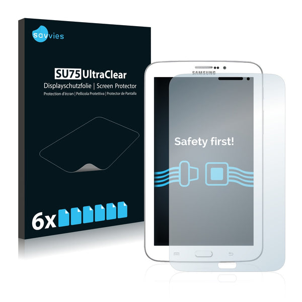 6x Savvies SU75 Screen Protector for Samsung Galaxy Tab 3 (7.0) 3G SM-T211