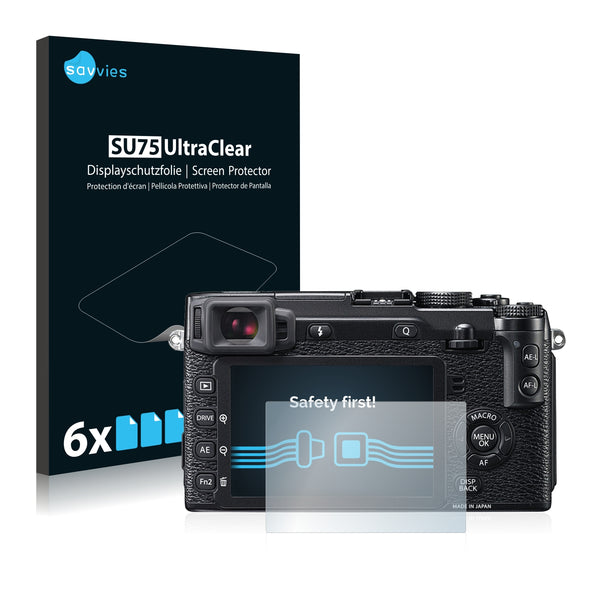 6x Savvies SU75 Screen Protector for FujiFilm X-E2