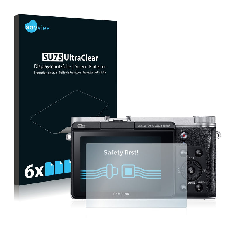 6x Savvies SU75 Screen Protector for Samsung NX300M