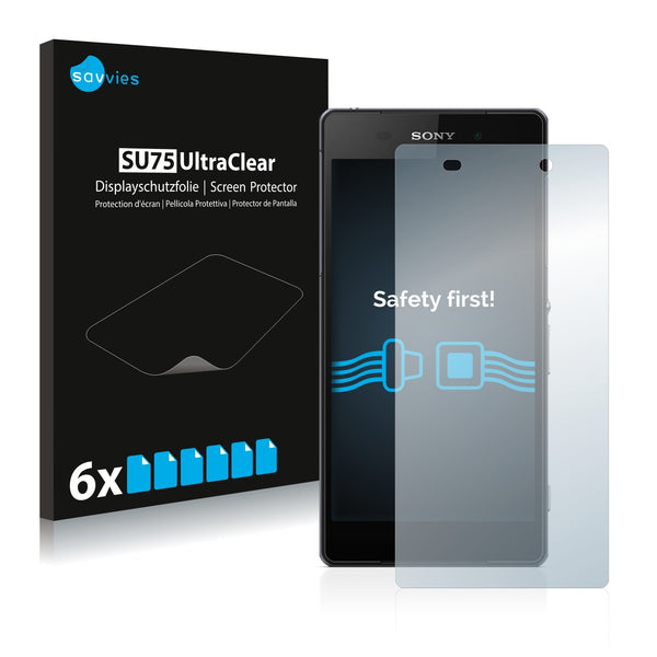 6x Savvies SU75 Screen Protector for Sony Xperia Z2 D6503