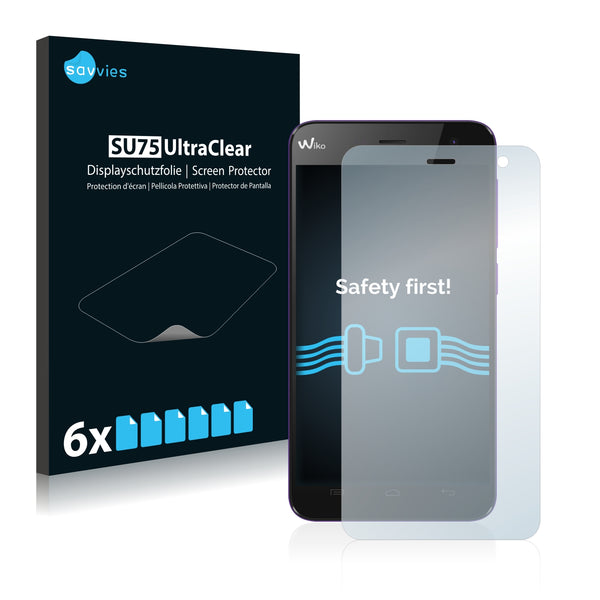 6x Savvies SU75 Screen Protector for Wiko Bloom